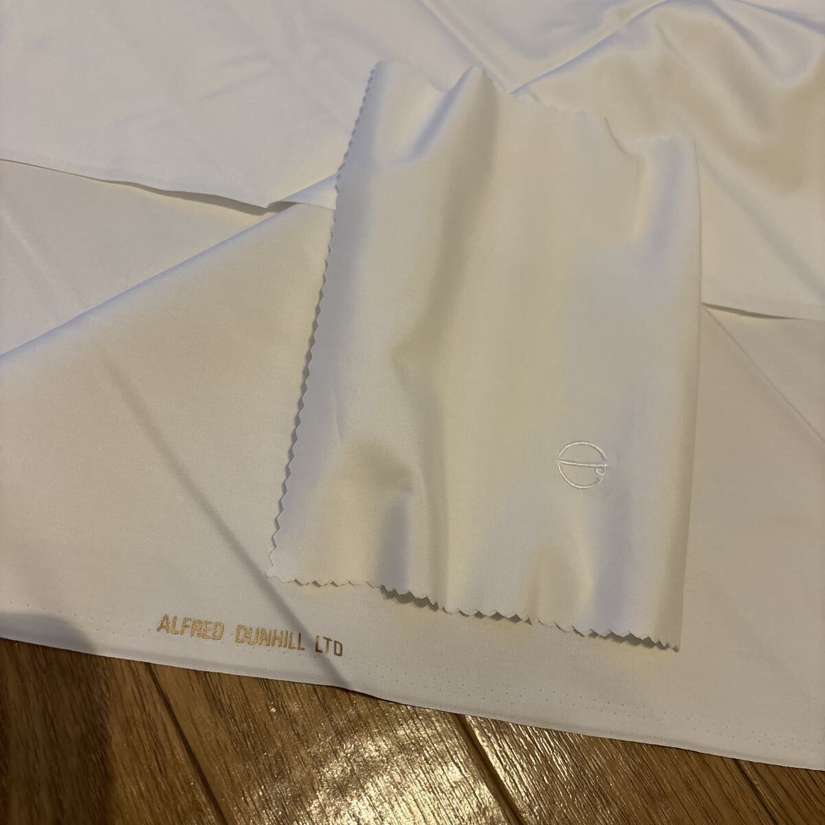 ♪♪⑪dunhill ダンヒル ワイシャツ生地 仕立て生地 ホワイト☆仕立て券 期限切れ品_画像5
