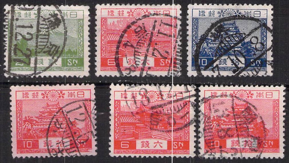 ★ 風景6種完美品セット ★1次3種,昭毛,昭白2種 ★25417★_画像1