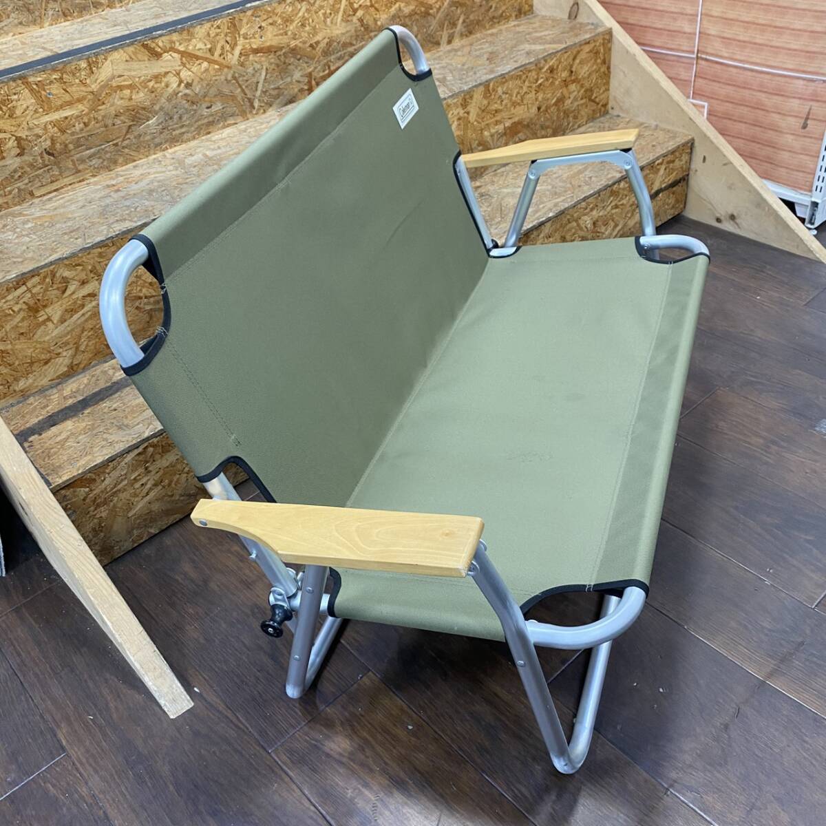送料無料g43262 リラックスフォールディングベンチ ベンチ オリーブ 約3.8kg コールマン Coleman 2000033807_画像3