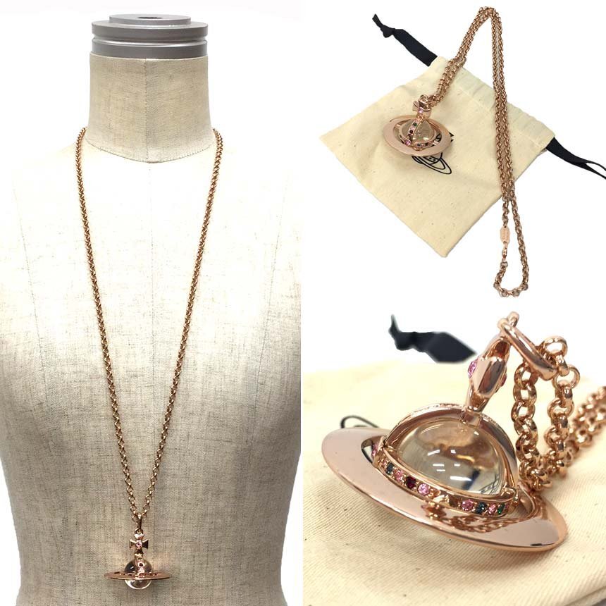 vivienne westwood Vivienne Westwood SMALL ORB маленький o-b подвеска колье розовое золото aq11844 бесплатная доставка 