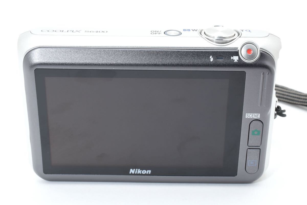  прекрасный товар Nikon COOLPIX S6400 серебряный Nikon Coolpix компактный цифровой фотоаппарат [ оригинальная коробка есть руководство пользователя .]#666