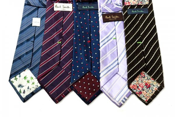 ポールスミス ストライプ柄 花柄 ドット柄 ボタニカル柄 総柄など メンズ ブランド ネクタイ 5点 セット まとめ売り 大量 卸 ts13117_画像2