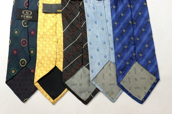  Fendi FENDI Zucca рисунок Logo полоса рисунок общий рисунок точка мелкий рисунок рисунок мужской бренд галстук 5 позиций комплект продажа комплектом много .ts13402
