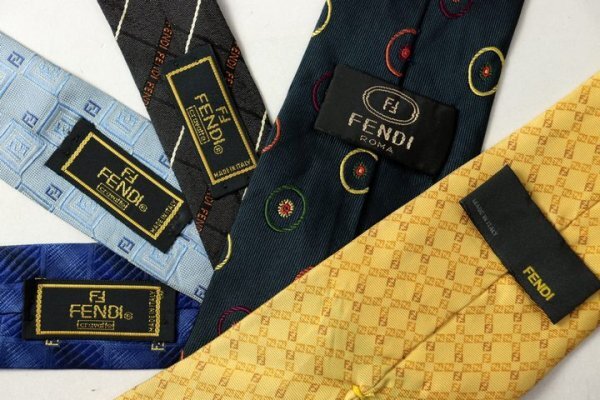  Fendi FENDI Zucca рисунок Logo полоса рисунок общий рисунок точка мелкий рисунок рисунок мужской бренд галстук 5 позиций комплект продажа комплектом много .ts13402