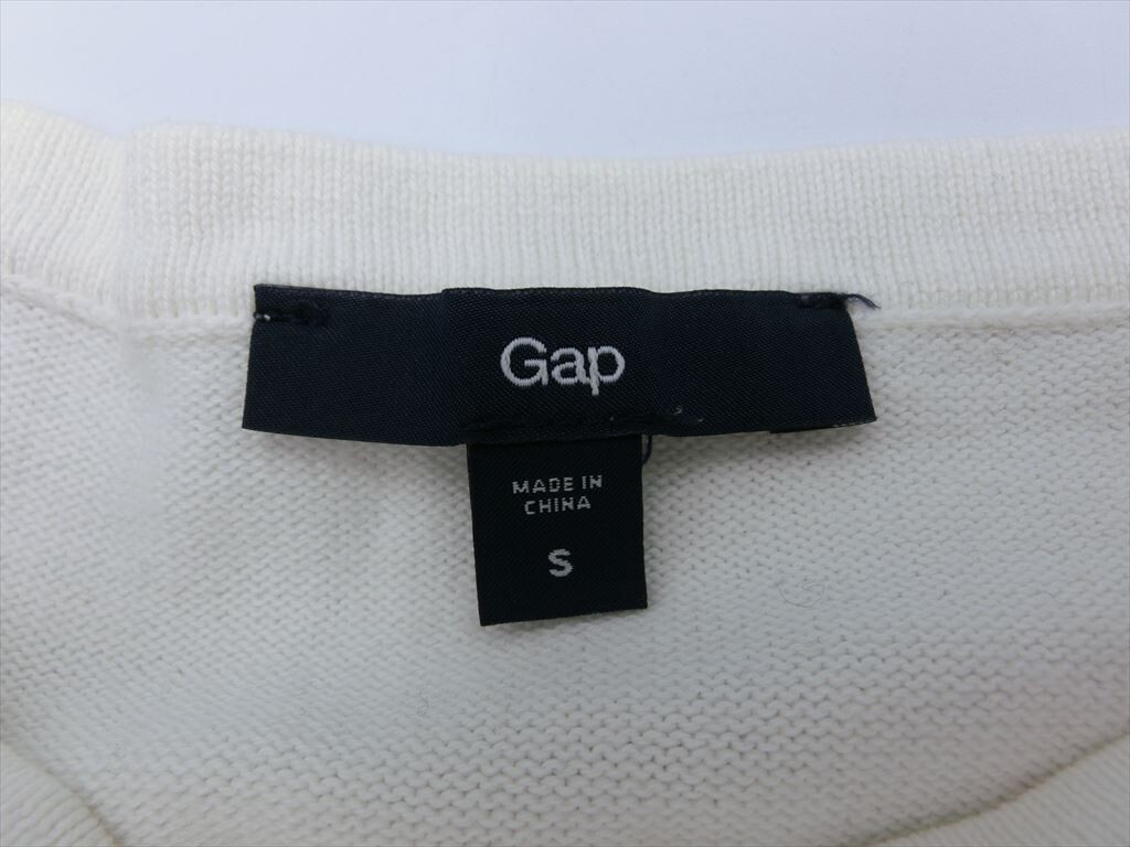 【BS00-10】【送料無料】ギャップ ボーダー柄 クルーネック 長袖セーター/Sサイズ/レディーストップス/GAP/※汚れ有_画像3