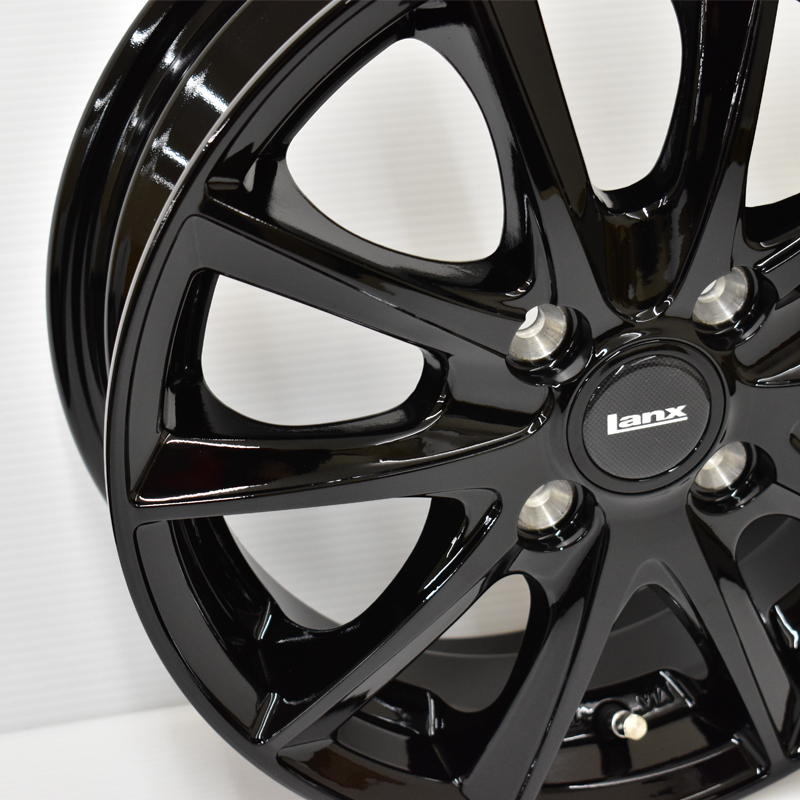 ■期間限定 2025年製 BLIZZAK VRX3 155/65R14 75Q+ LANX L5 ブラック 塩水噴霧試験1000時間 スタッドレスタイヤ+アルミホイール 4本セット_画像10