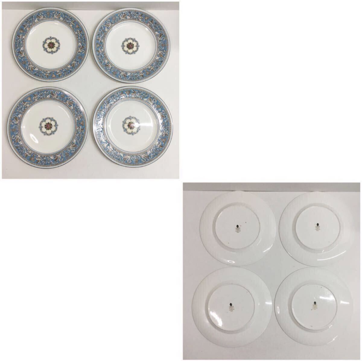 WEDGWOOD ウェッジウッド フロレンティーン ターコイズシリーズ ティーポット シュガーポット ミルクポット 皿 プレート カップ 洋食器_画像5