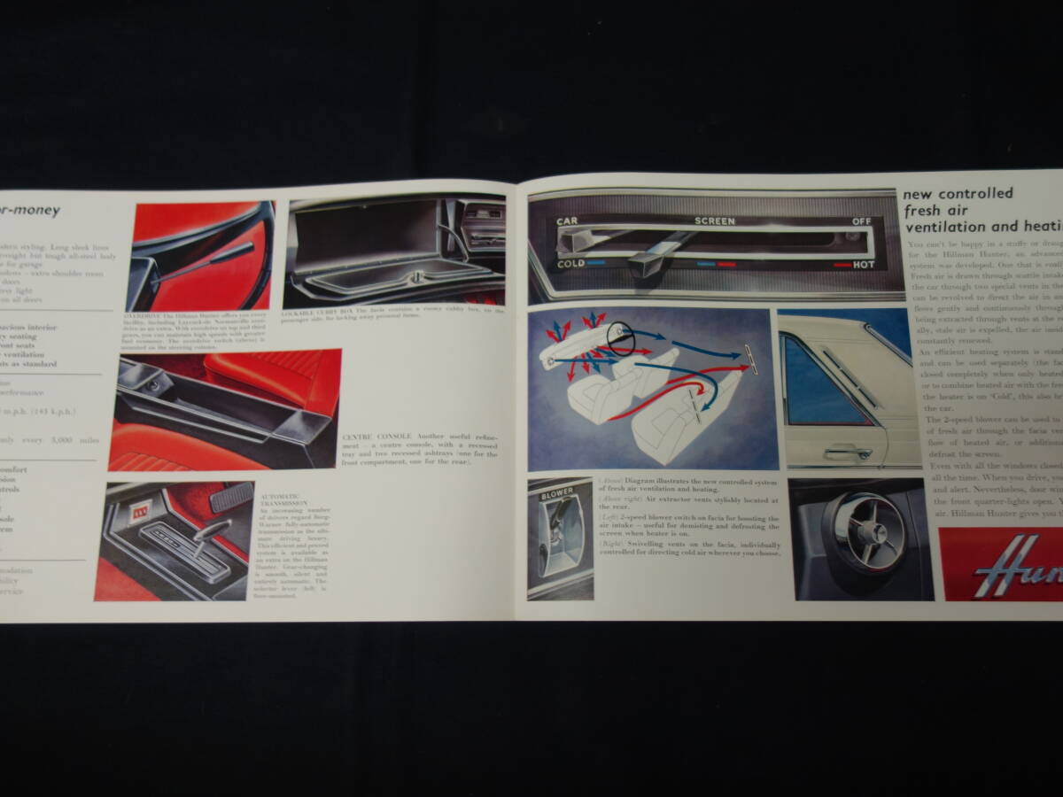 【1965年】ヒルマン ハンター / HILLMAN Hunter 専用 本カタログ / 英語版 / ルーツ【当時もの】_画像4
