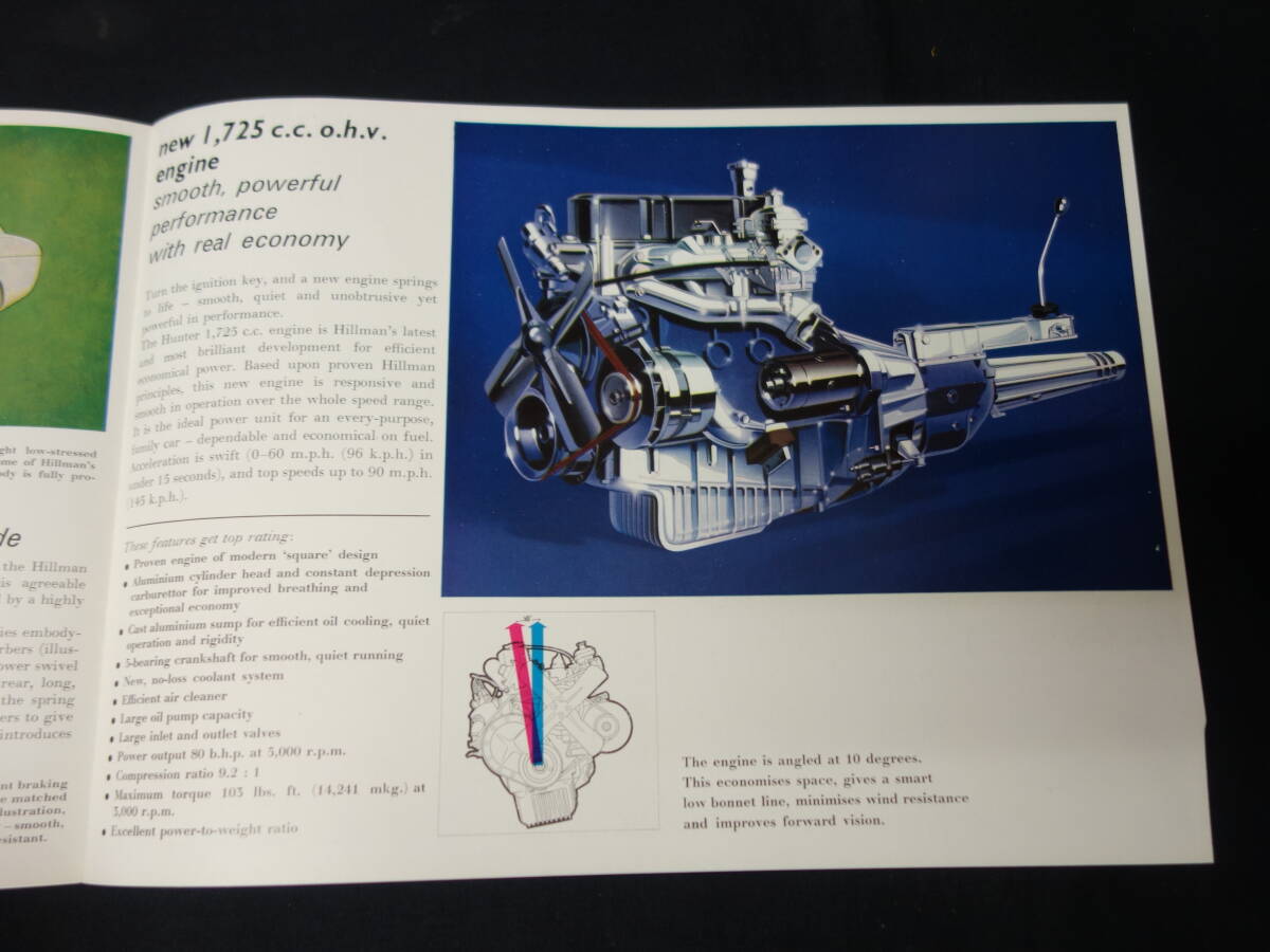 【1965年】ヒルマン ハンター / HILLMAN Hunter 専用 本カタログ / 英語版 / ルーツ【当時もの】_画像7