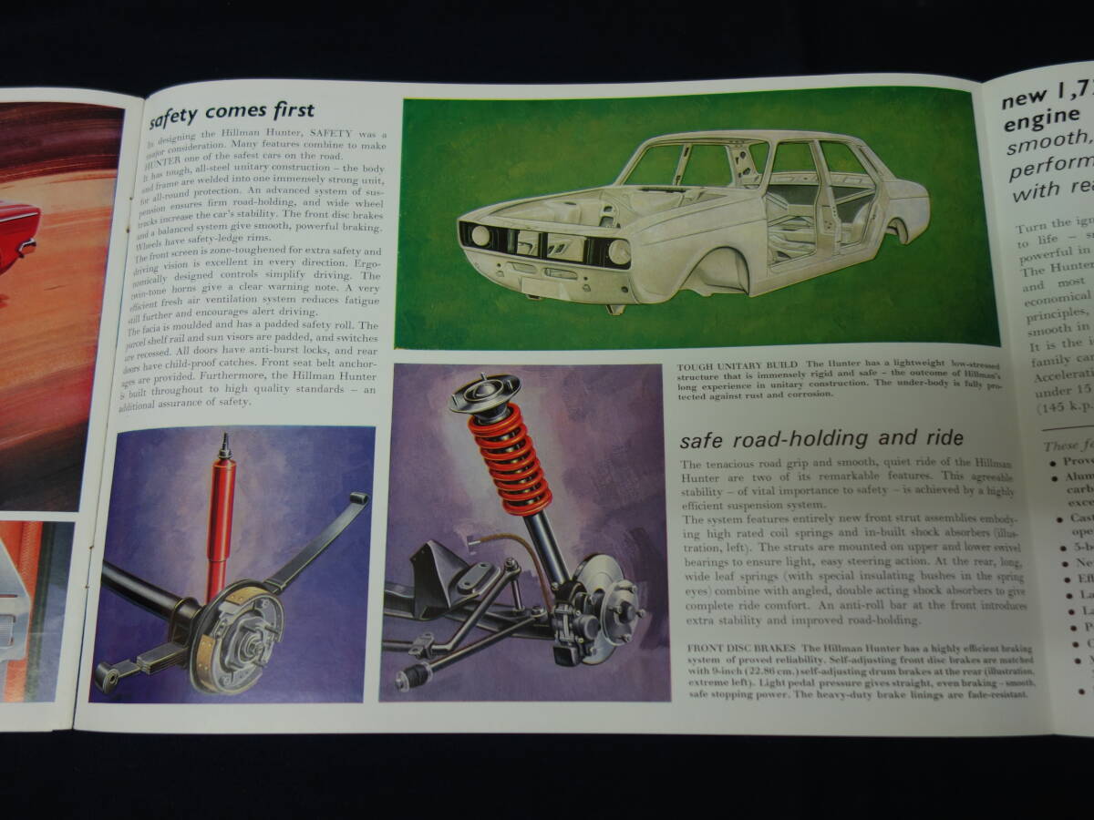 【1965年】ヒルマン ハンター / HILLMAN Hunter 専用 本カタログ / 英語版 / ルーツ【当時もの】_画像6