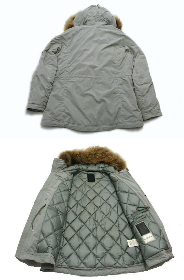タトラス　リライ　ミリタリーロゴ　フード付き　ダウンジャケット　Lサイズ　グレー[20251101]_画像3