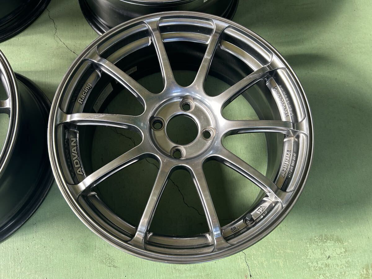 中古美品アドバンレーシングRS2 17インチ7J+42 MINI R56 ヨコハマアルミホイール4本 ハイパーブラック_画像5