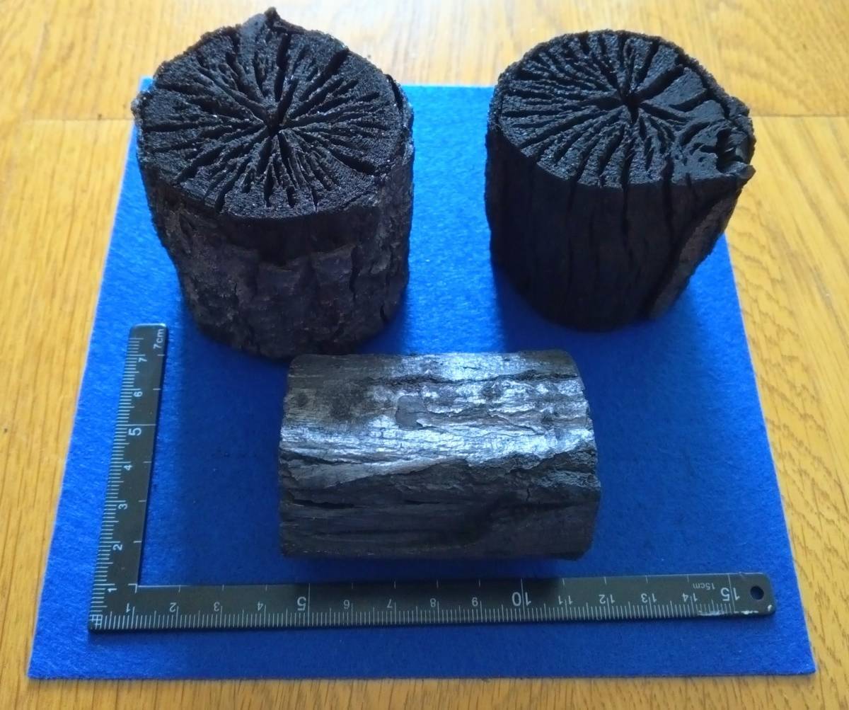 岩手県産　上質菊炭のみ！茶の湯炭に使えます練習用、水屋用に最適！（皮剥がれ、ザク割れ等も入っております） なら炭 ６kg sg_画像4