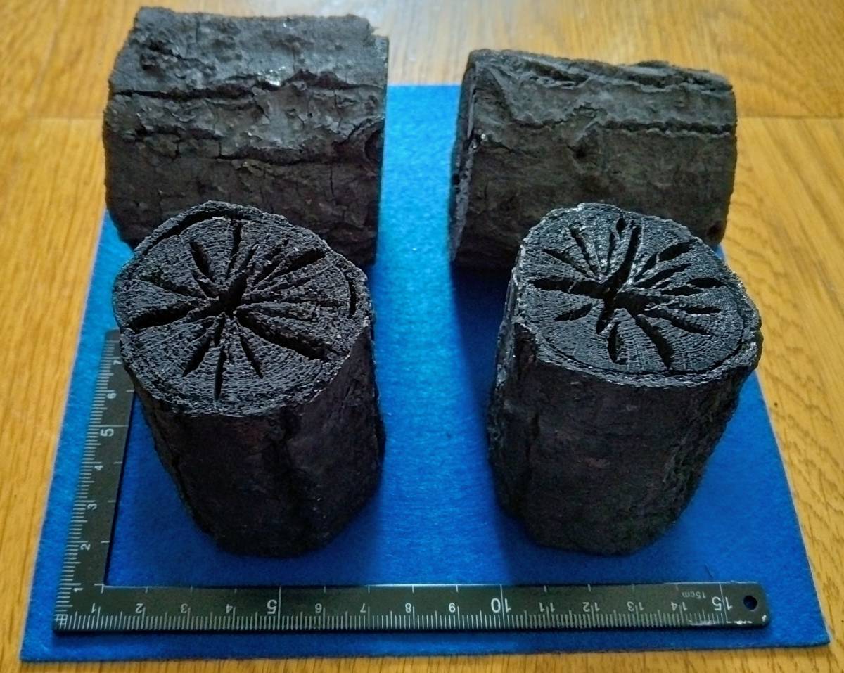 岩手県産　上質菊炭のみ！茶の湯炭に使えます練習用、水屋用に最適！（皮剥がれ、ザク割れ等も入っております） なら炭 ６kg sg_画像3