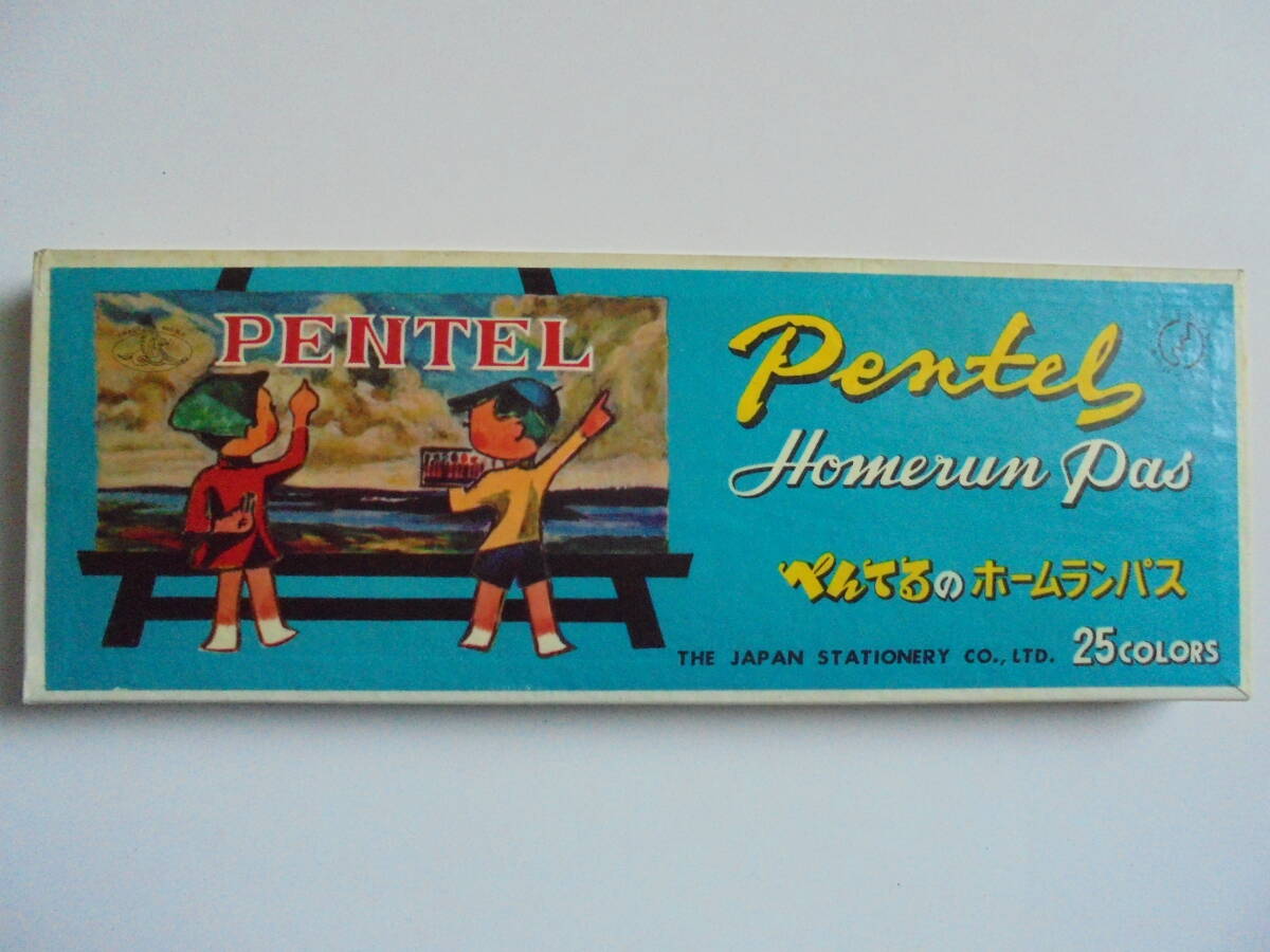 ◆当時物◆ ぺんてるクレヨン 4個◆ディズニーパス大日本文具(株)◆PENTEL昭和レトロ文房具◆_画像2