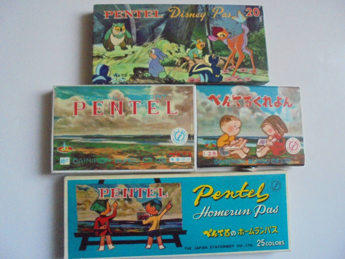 ◆当時物◆ ぺんてるクレヨン 4個◆ディズニーパス大日本文具(株)◆PENTEL昭和レトロ文房具◆_画像10