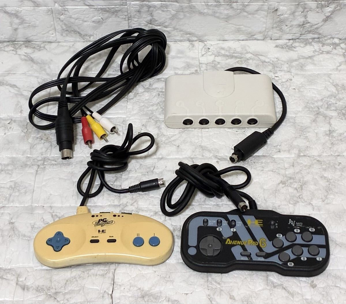 【動作確認済 動作品】PCE PC Engine エンジン CORE GRAFXII PI-TG7 コアグラフィックスII NEC 日本電気 マルチタップ コントローラー付き_画像7