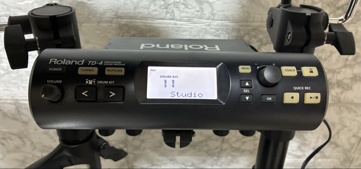 【動作確認済 美品】ROLAND ローランド V-Drums TD-4 電子ドラム ACアダプタ 取扱説明書付き_画像6