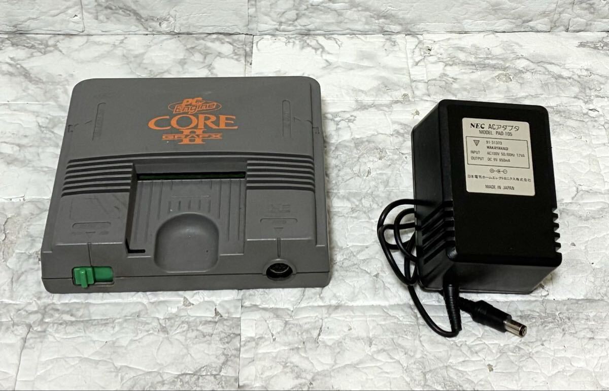 【動作確認済 動作品】PCE PC Engine エンジン CORE GRAFXII PI-TG7 コアグラフィックスII NEC 日本電気 マルチタップ コントローラー付き_画像4