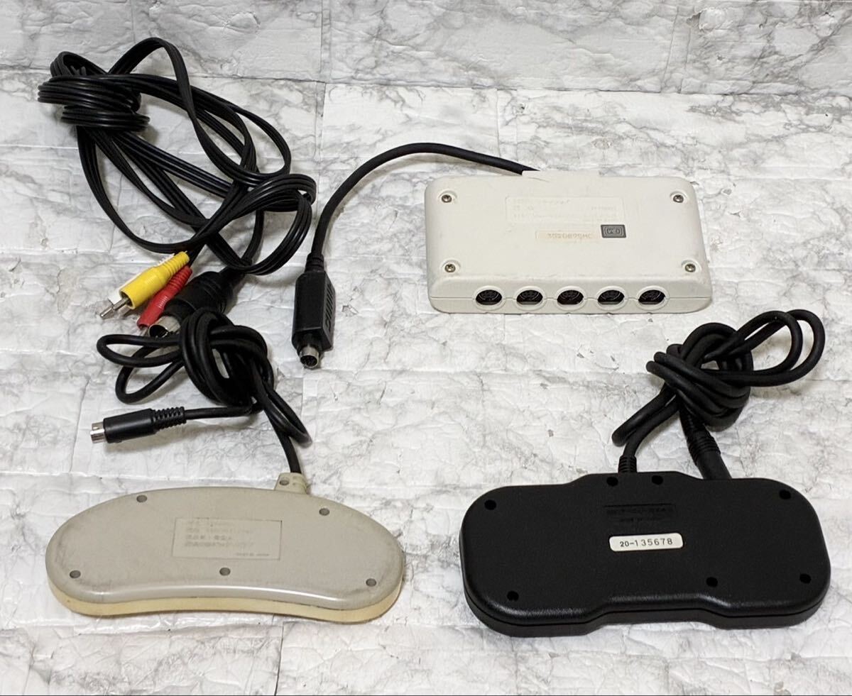 【動作確認済 動作品】PCE PC Engine エンジン CORE GRAFXII PI-TG7 コアグラフィックスII NEC 日本電気 マルチタップ コントローラー付き_画像8