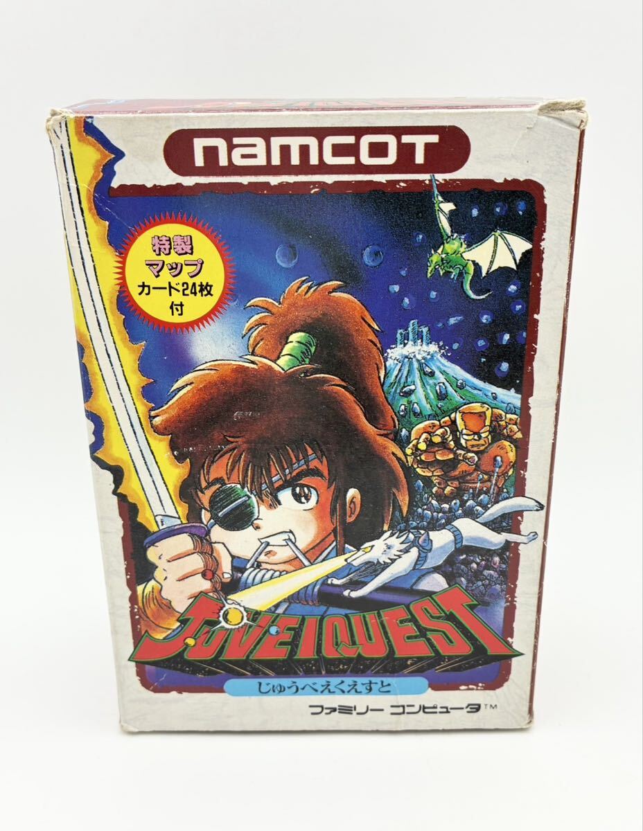  【動作確認済 希少】じゅうべえくえすと ファミコン 特製マップ カード24枚付 JUVEIQUEST FC ファミコンソフト namcot ナムコ_画像5