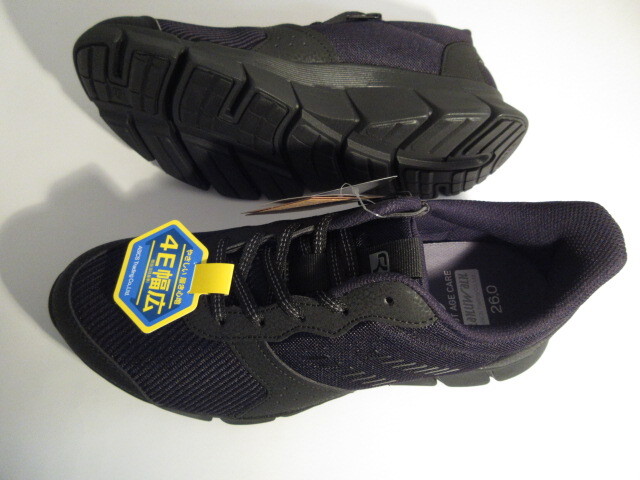 26 アシックス メンズウォーキングシューズ RM-9220 新製品「ライザップ 」黒色【008】着脱簡単!サイドファスナー付 履いて歩くだけ! _画像3
