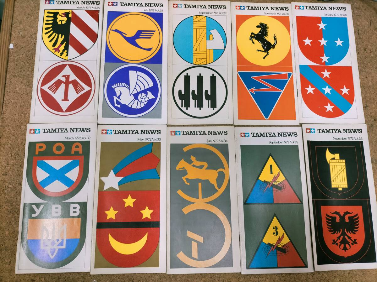 ★タミヤニュース　1971年　VOL.26から1974年VOL.48　22冊セット　まとめて　VOL.27抜け　Used　TAMIYA NEWS_画像1