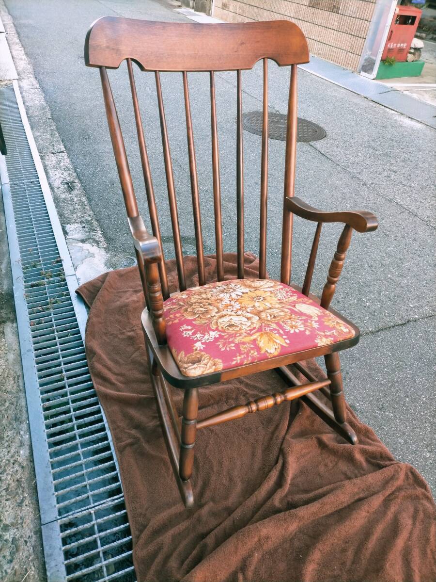 ★ロッキングチェア　飛騨の家具　ヒダ・ダイネット　Used_画像2