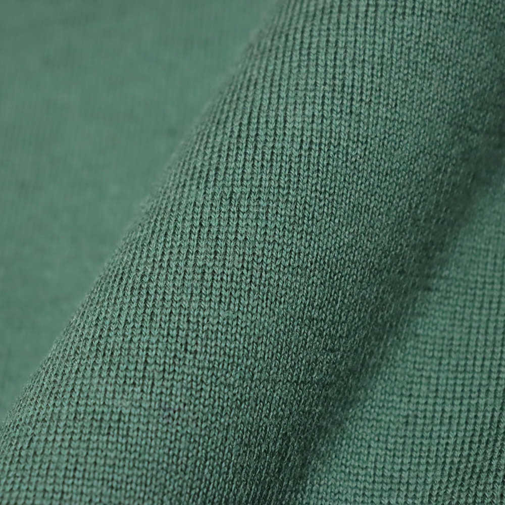1円/秋冬/MASQ/46サイズ/モックネック ニット 美艶 なめらか 上質ウール 無地 イタリア製 マスク 新品/緑/ダークグリーン/ma403/_画像5