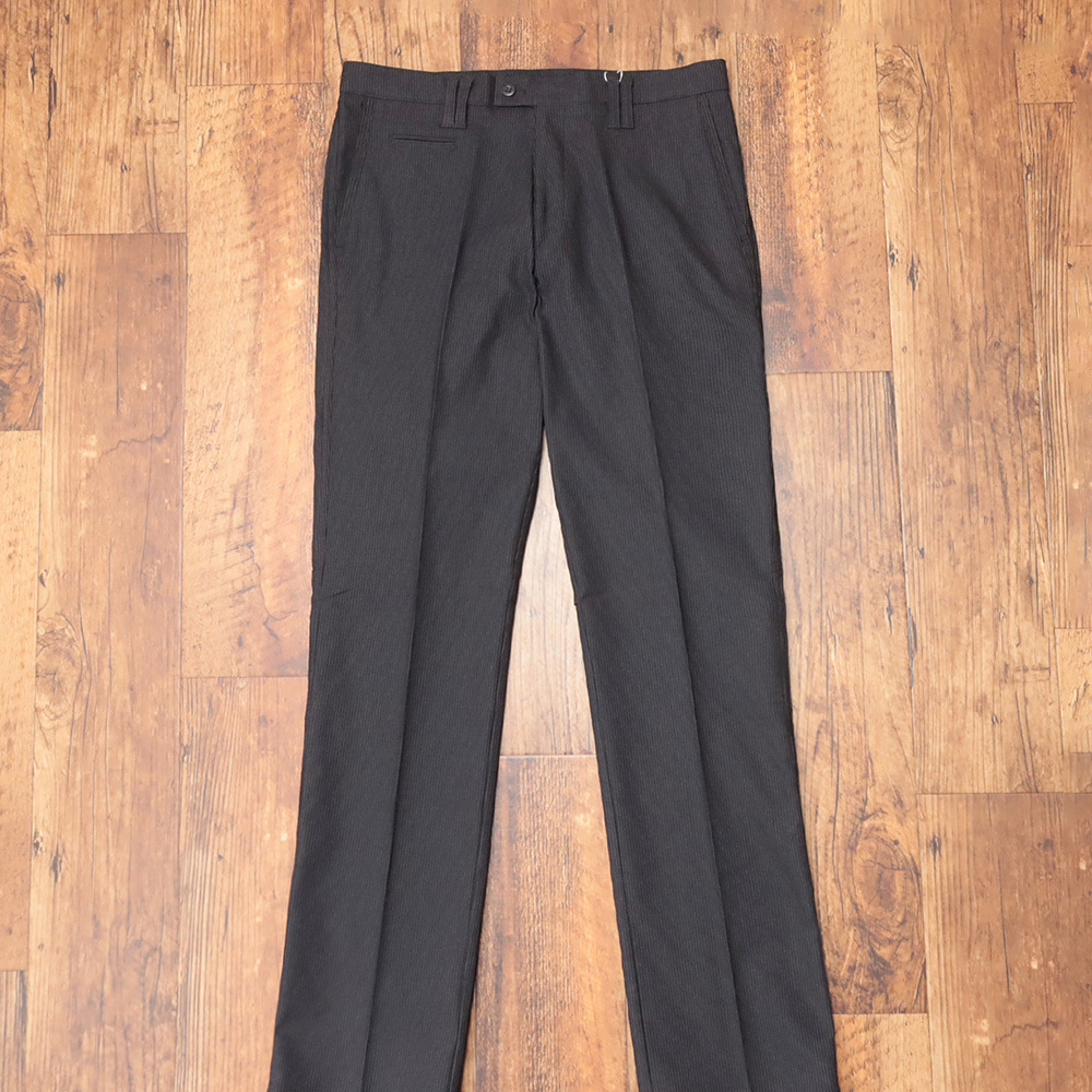 1円/秋冬/GREENCLUBS/100cm/裏起毛ノータックパンツ 千鳥格子 ストレッチ ゴルフ グリーンクラブ 新品/ダークグレー/mb379/_画像2