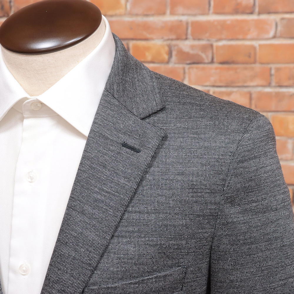 1円/24AW/TETE HOMME/Mサイズ/モクロディ ジャケット 1024533011 2WAYストレッチ 無地 イージーケア 洗濯可能 新品/グレー/ma475/_画像3