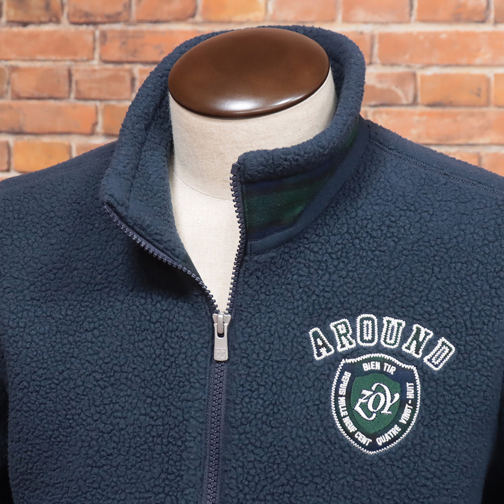 1円/秋冬/ZOY/1(M)サイズ/フリースブルゾン 071424136 POLARTEC THERMAL PRO ポーラテック ゴルフ ゾーイ 新品/紺/ネイビー/md373a/_画像2