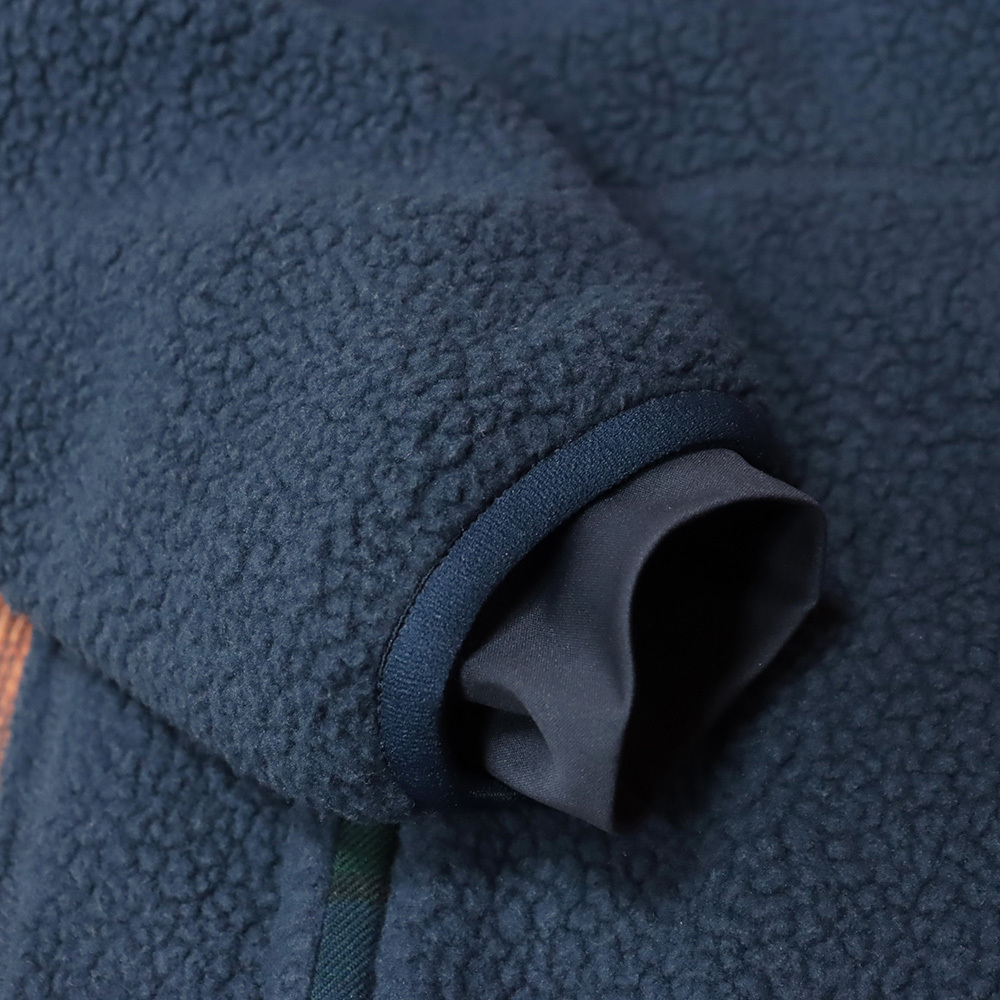 1円/秋冬/ZOY/1(M)サイズ/フリースブルゾン 071424136 POLARTEC THERMAL PRO ポーラテック ゴルフ ゾーイ 新品/紺/ネイビー/md373a/_画像6