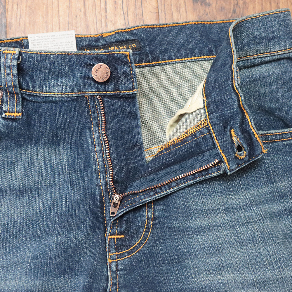 1円/Nudie Jeans/30サイズ/デニムパンツ THIN FINN 112917 OSCAR WORN DARK ヴィンテージ ストレッチ 美脚 新品/青/ブルー/kt127/_画像4