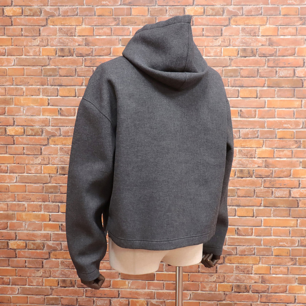 24秋冬/AMI PARIS/Sサイズ/パーカー HSW218.750 ニットボンディング BIGシルエット アミ パリス 新品/グレー/mb138/_画像2