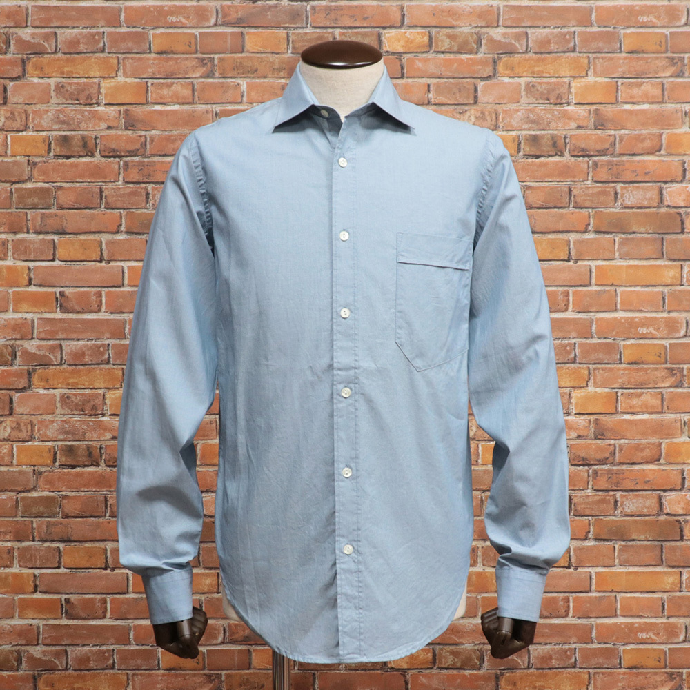 1円/Nudie Jeans/Mサイズ/訳 長袖シャツ ESBEN DUSTY FLAT 綿100％ スラブ メンズ ヌーディージーンズ 新品/青/ブルー/me183/_画像2