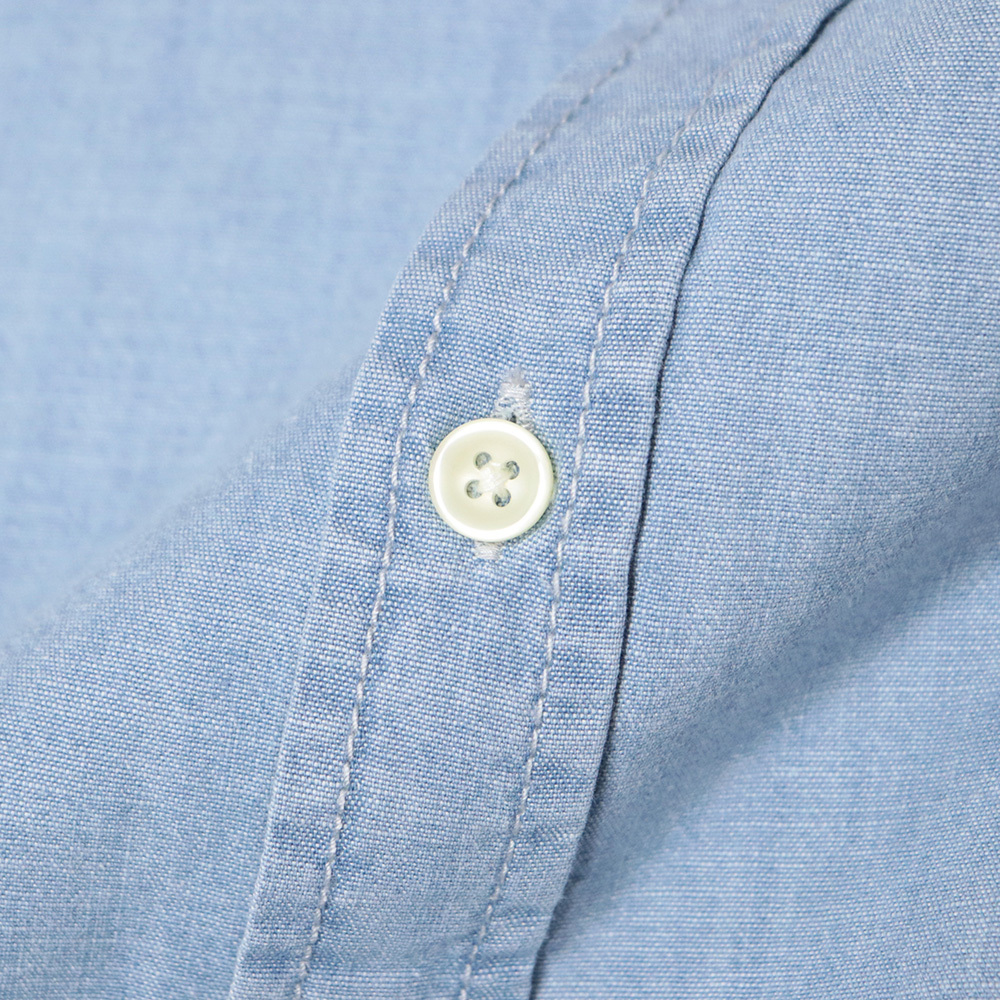 1円/Nudie Jeans/Mサイズ/訳 長袖シャツ HENRY CHAMBRAY シャンブレー 綿100％ ヌーディージーンズ 新品/青/ブルー/me196/_画像5