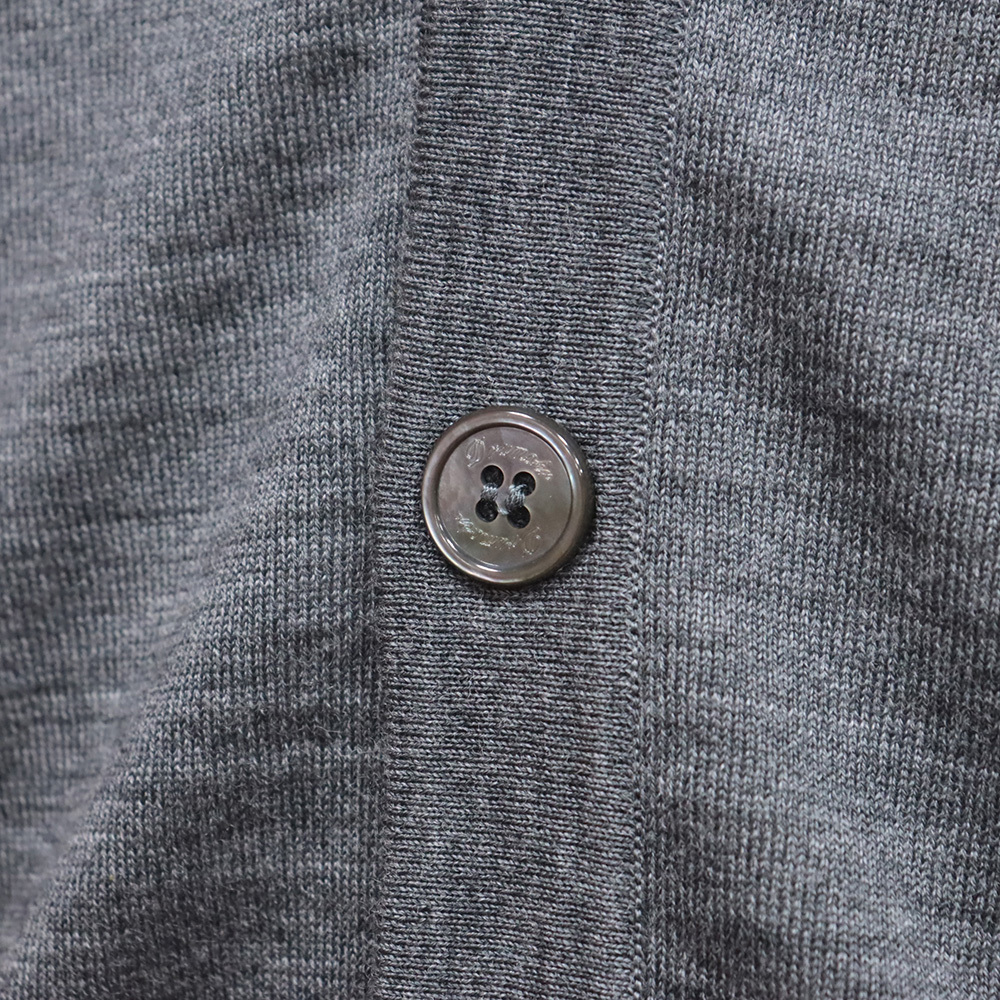 1円/24AW/Drumohr/46サイズ/ニットベスト D0D108 Super140’s ウール 光沢 無地 イタリア製 ドルモア 新品/グレー/mb398/_画像3