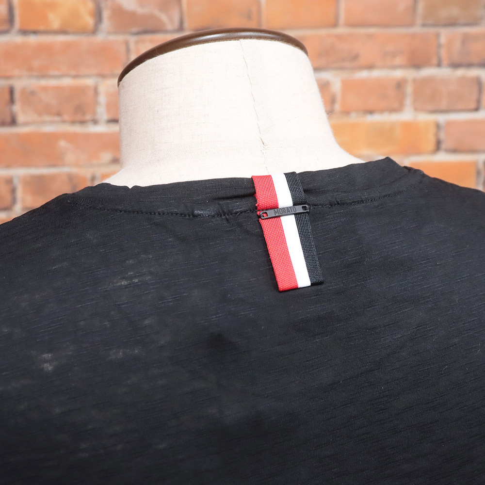 1円/ANTONY MORATO/Lサイズ/半袖Tシャツ 胸ポケット コットン アントニーモラート 新品/黒/ブラック/km140/_画像4