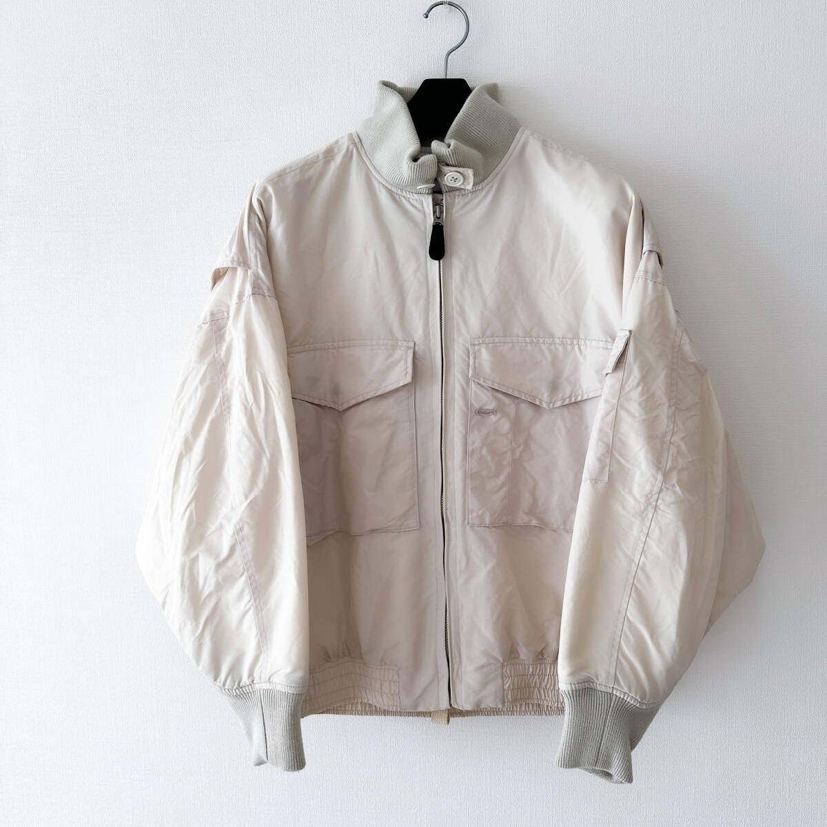 [定価7万円] HYKE ハイク / WEP JACKET ジャケット ホワイト MA-1 白 オーバーサイズ_画像1