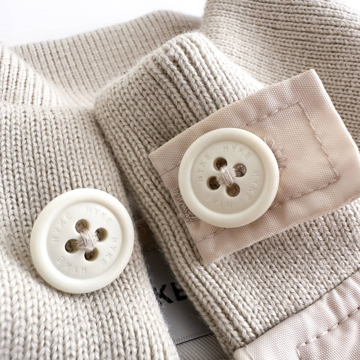 [定価7万円] HYKE ハイク / WEP JACKET ジャケット ホワイト MA-1 白 オーバーサイズ_画像6