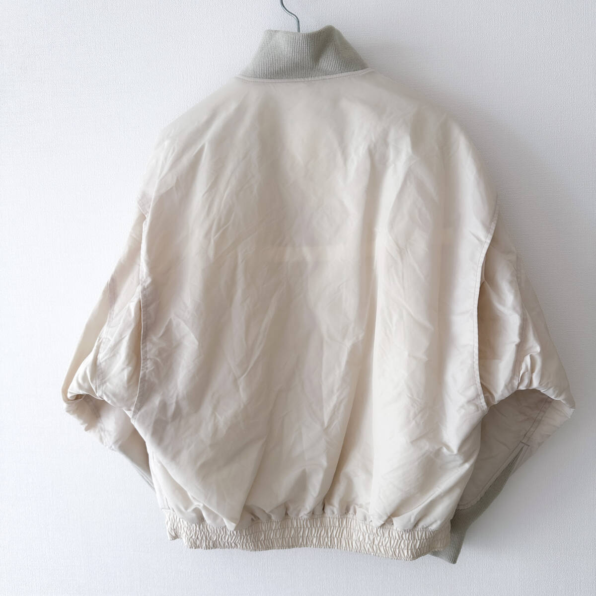 [定価7万円] HYKE ハイク / WEP JACKET ジャケット ホワイト MA-1 白 オーバーサイズ_画像4