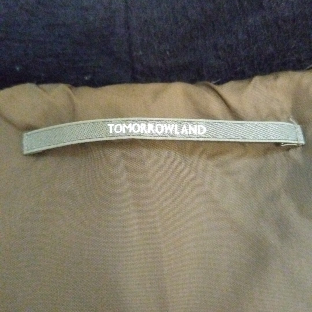 トゥモローランド【極暖の極み】TOMORROWLAND ダウンジャケット ネイビー アウター ウール100％ 中綿 ダウン フェザー 美シルエット 秋冬 M_画像9