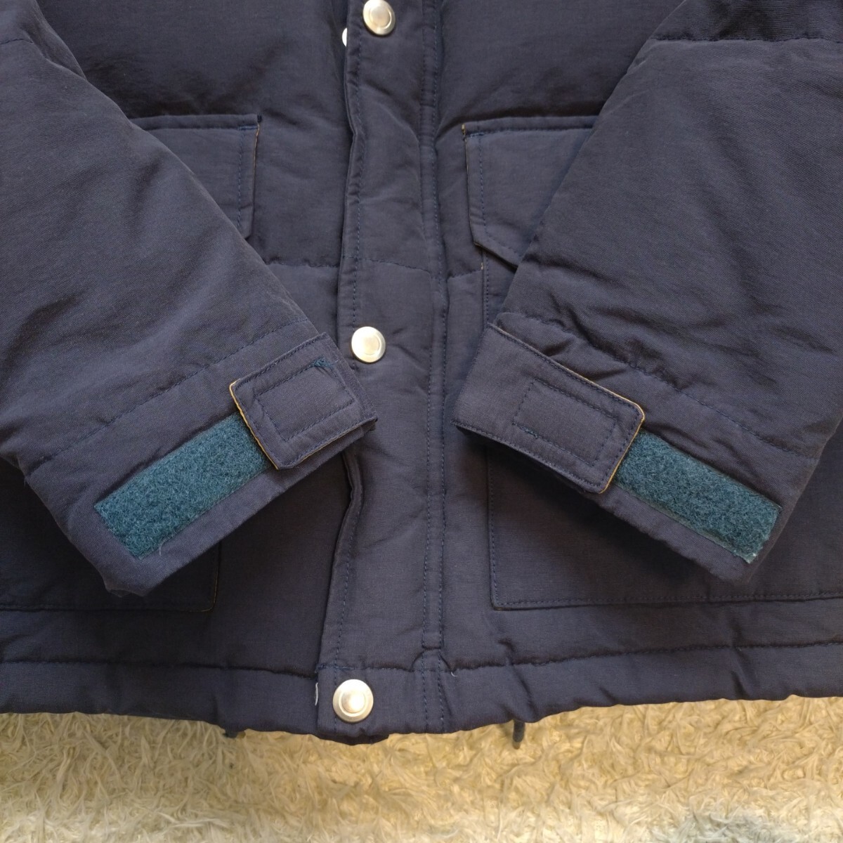 希少L！ユナイテッドアローズ【極暖の極み】UNITED ARROWS ダウンジャケット ネイビー アウター 裏地チェック 中綿 ダウン フェザー 秋冬◎_画像5
