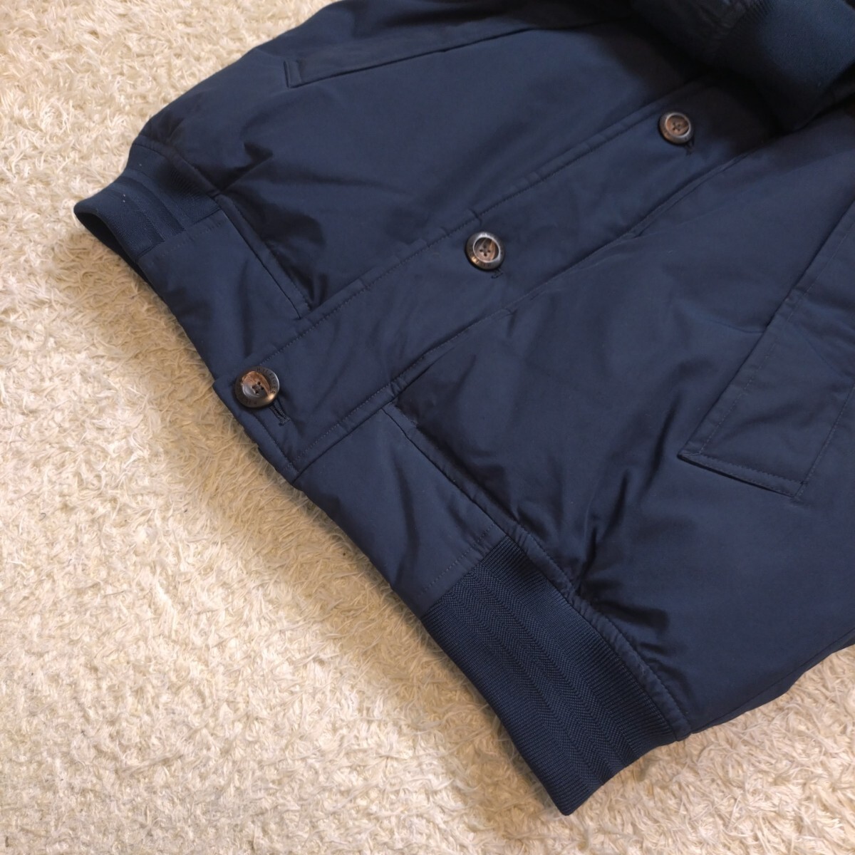 現行!希少XL!トミーヒルフィガー【極暖の極み】TOMMY HILFIGER ダウンジャケット ネイビー 肩ロゴ 大きいサイズ 中綿 ダウン フェザー LL_画像5