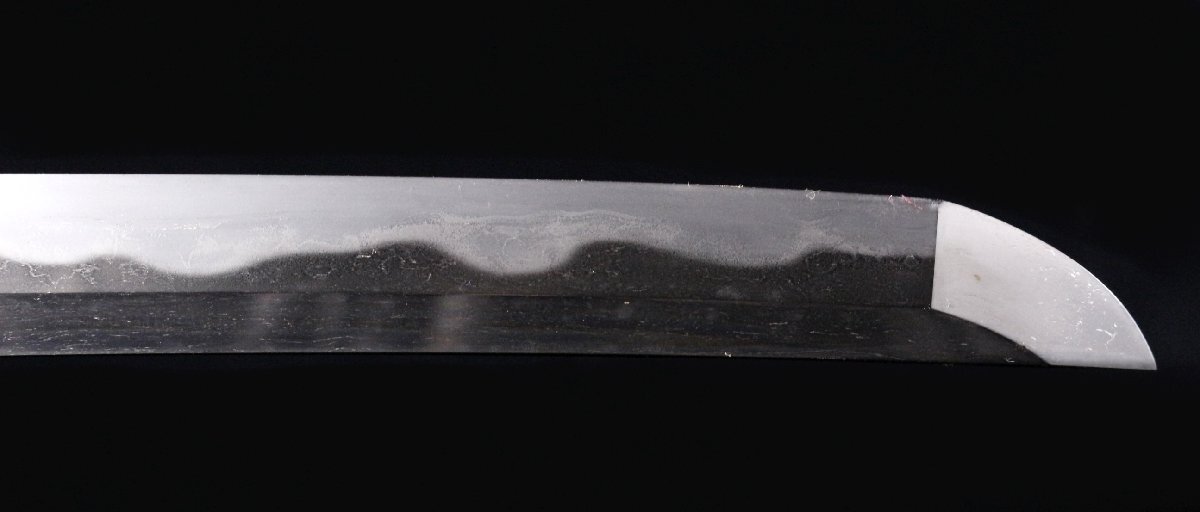 【LIG】無銘 脇差 45.6㎝ 働き豊富 迫力ある鮮やかな濤乱刃 時代刀剣 [.TU]25.11_画像8