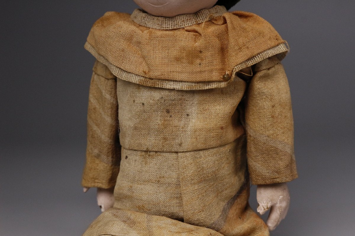 【LIG】時代人形 三体 寶玉斎 市松人形 玉眼 日本人形 旧家蔵出品 ⑥ [P]25.10_画像6