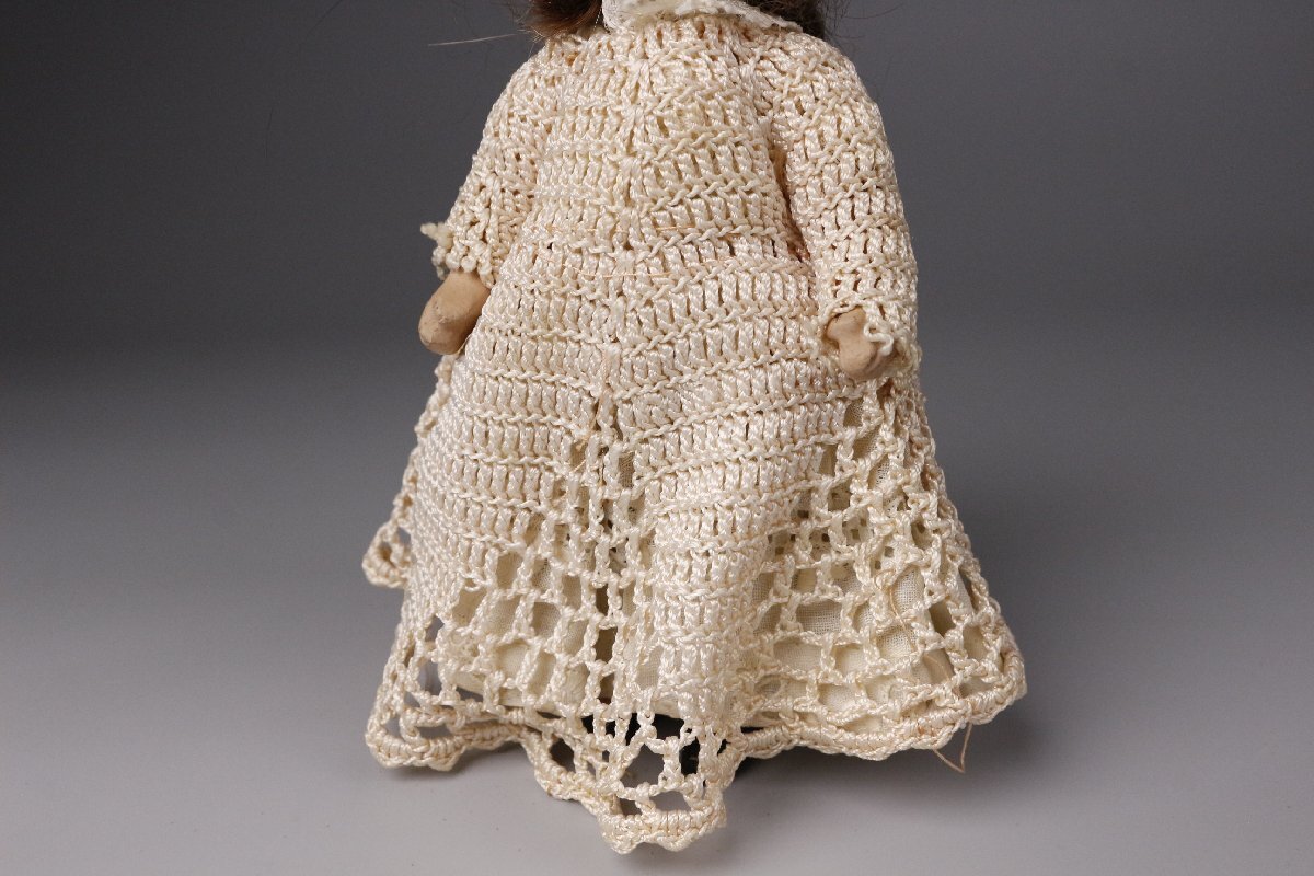 【LIG】時代人形 三体 寶玉斎 市松人形 玉眼 日本人形 旧家蔵出品 ⑥ [P]25.10_画像9