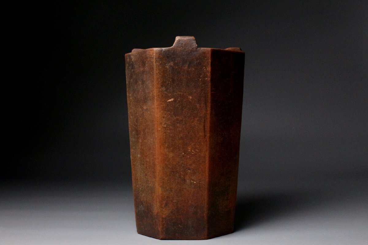 【LIG】時代唐物 「劉賢合」人参手 八角 涼炉 22㎝ 時代煎茶道具 茶道具 白泥 ボウフラ 古渡 うぶだし品 旧家収蔵品 [.II]25.11_画像5