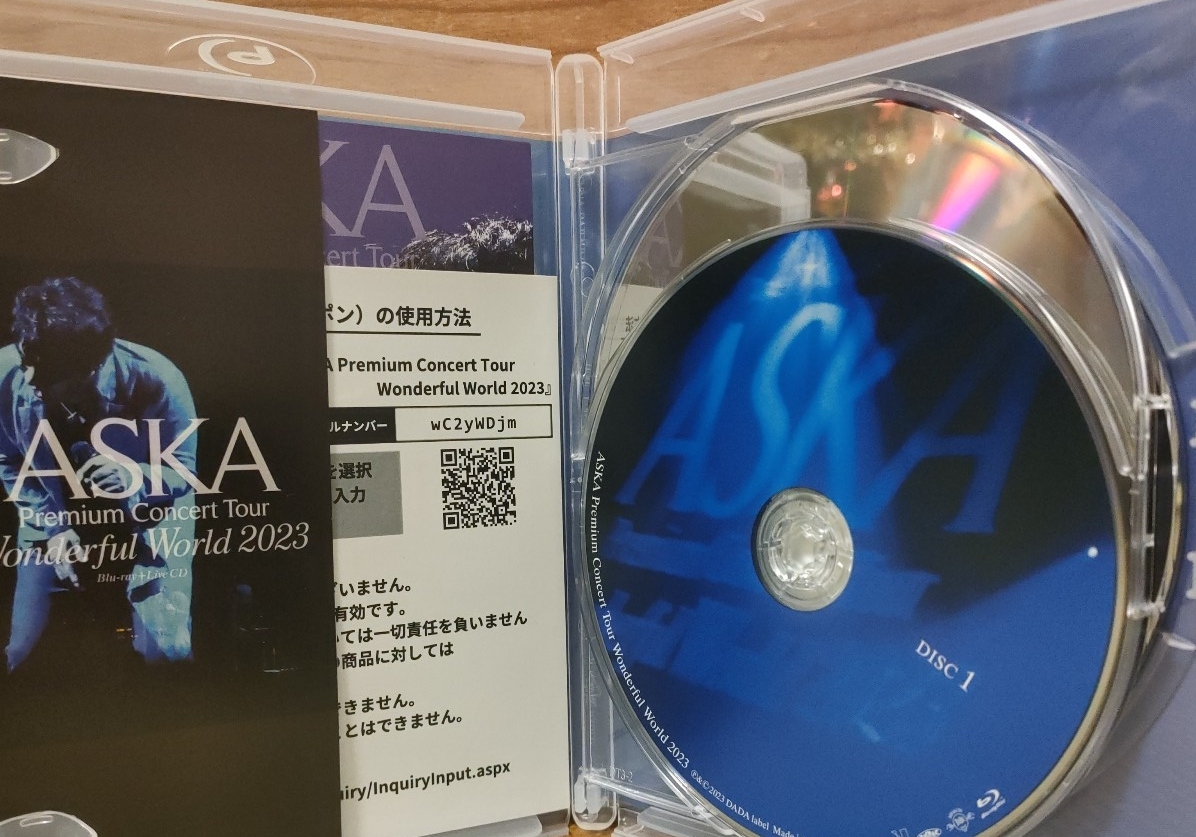 ASKA Premium Concert Tour Wonderful World 2023 (Blu-ray Disc+2CD) ASKA_画像3